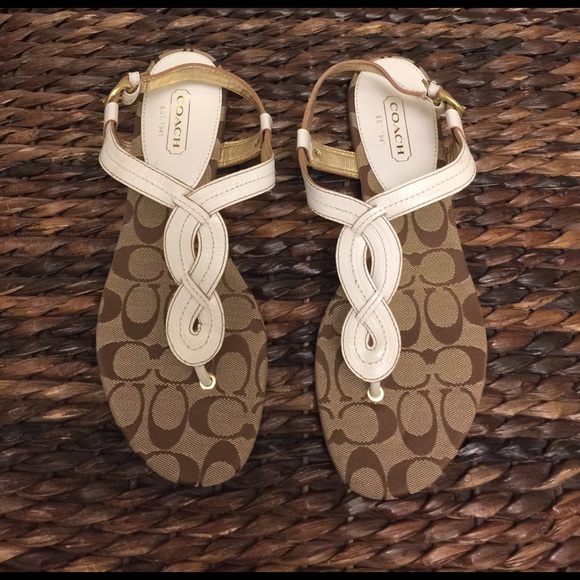 Coach Shoes - 🌺🦋 COACH 🦋🌺 REBECKA SIGNATURE SANDALS SZ 11