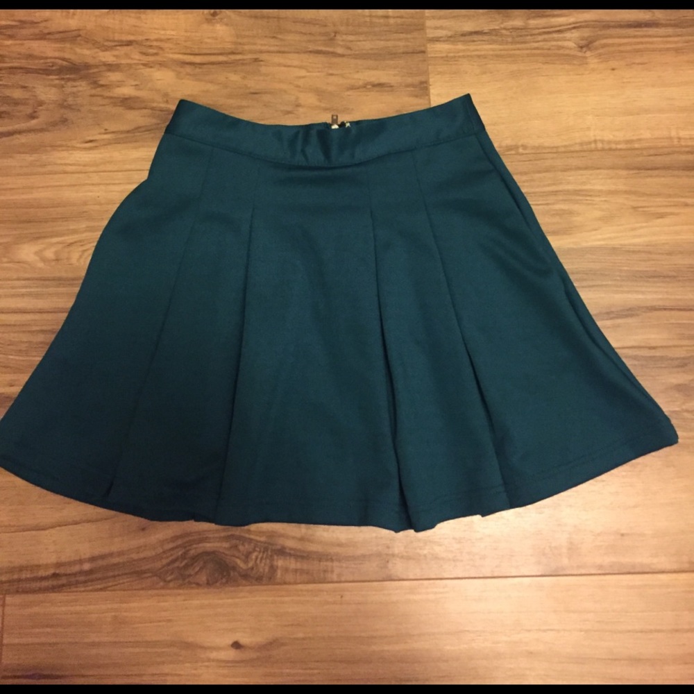 Pleated Teal Skirt from Forever 21