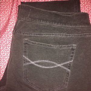 Abercrombie and Fitch dark gray wash jeggings