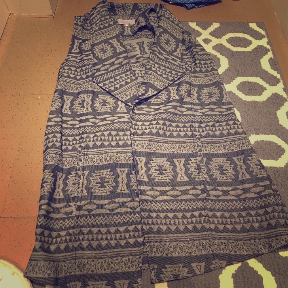 Tribal print vest