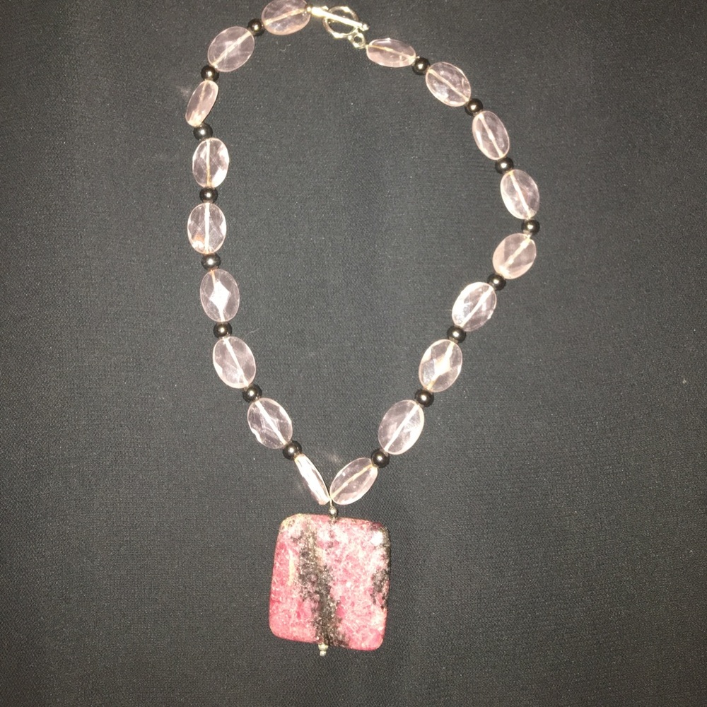 Rhodonite Stone necklace
