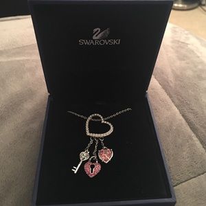 Swarovski Neckless heart with key