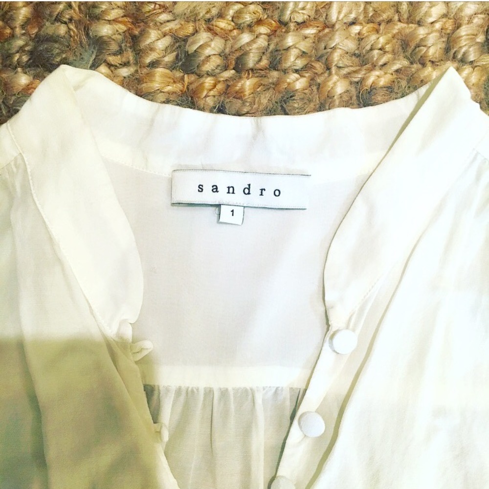Sandro white blouse