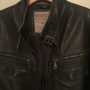 Mens Imitation Leather Jacket
