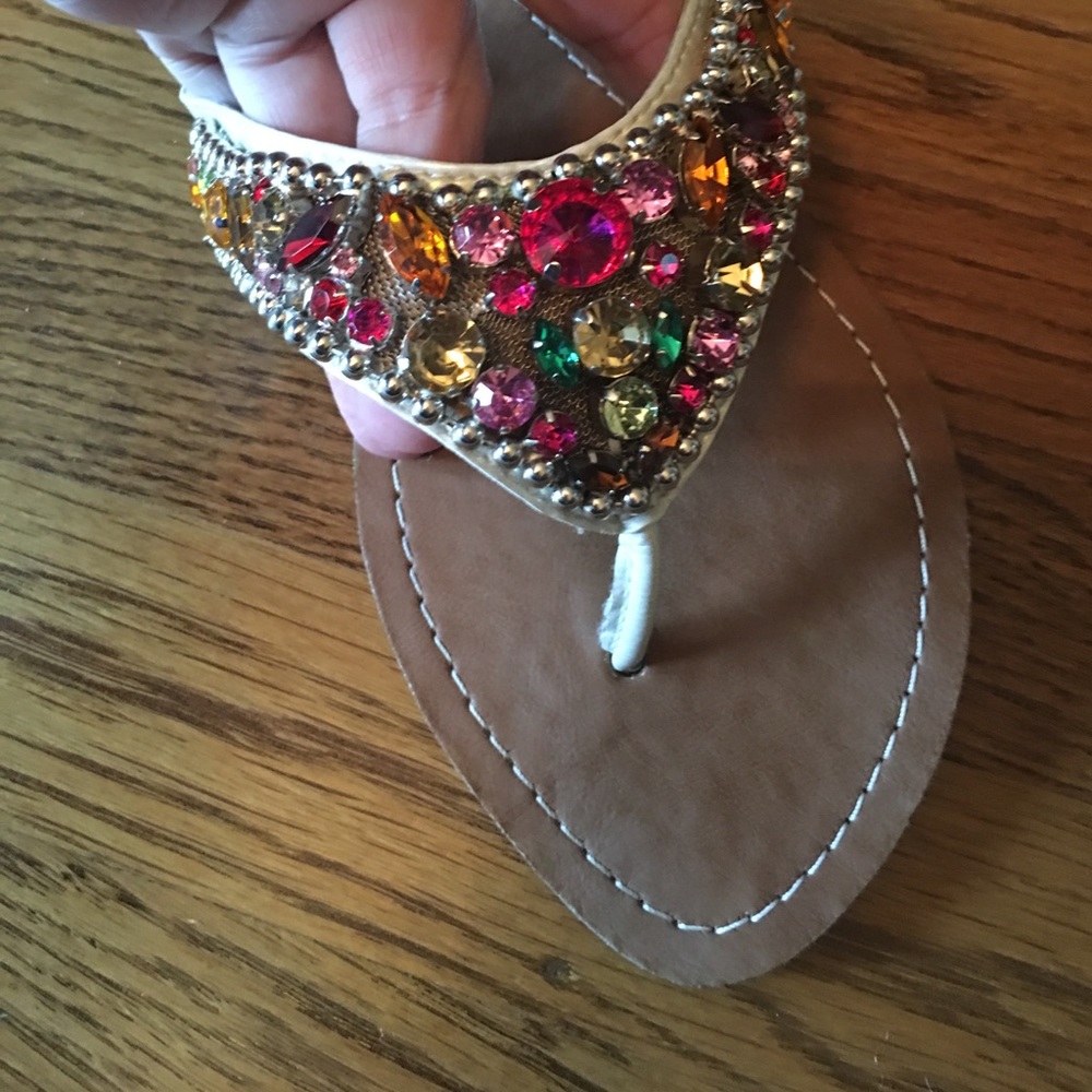 REDUCED - Jeweled women's sandal.  Size 6.5 to 7