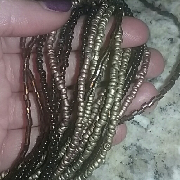 String Bead Necklace - Picture 2 of 4