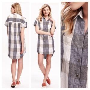 Plaid Shirt Dress