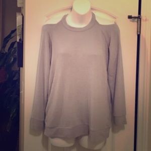 ChaSer Gray....shoulder showing sweater