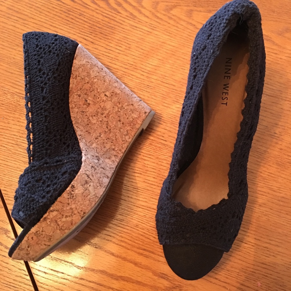 Nine West Peep Toe Wedges