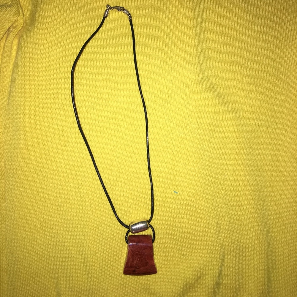 Silpada red coral necklace