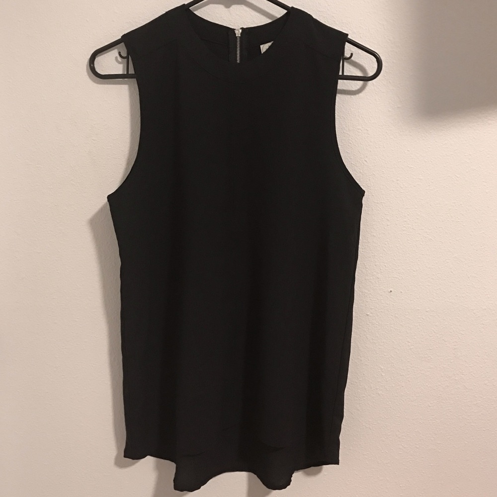 Paper Crane | Black Sleeveless Top