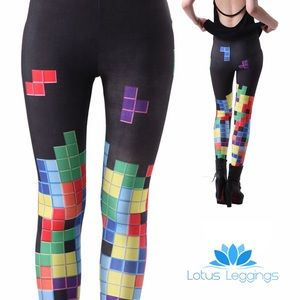 Tetris Lotus Leggings Size M