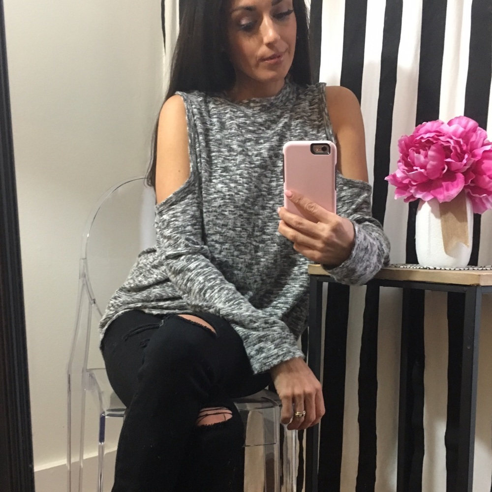 ✨SOLD OUT✨Marbled Soft Mock Neck