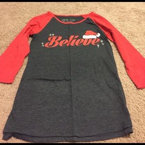 Three Quarter Length Sleeve Holiday Top