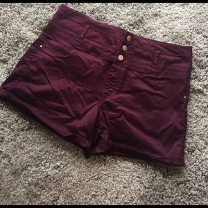 High waist shorts