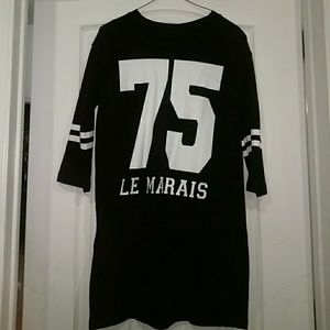 Short sleeve sweater dress