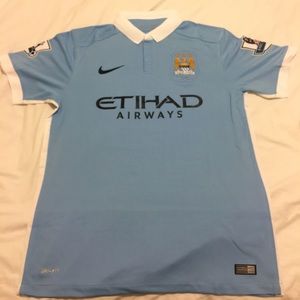 15/16 Manchester City Home Kit - Size: L