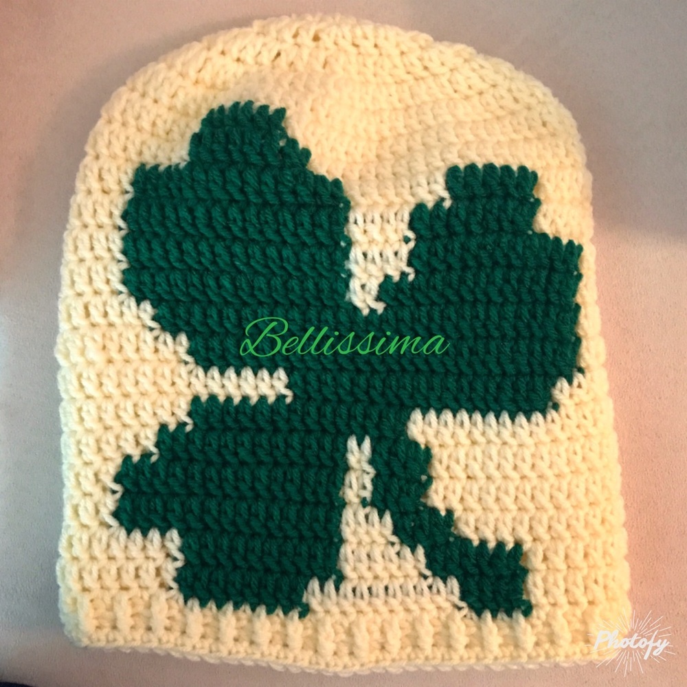 Handmade Shamrock slouch hat
