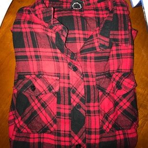 Red and Black Plaid Flannel