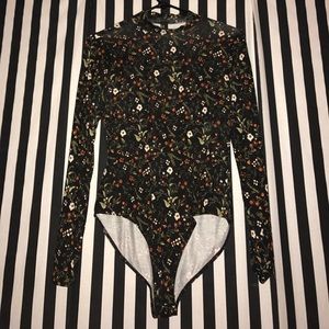 Forever 21 floral bodysuit