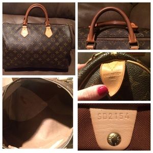 Louis Vuitton Monogram Speedy 35 with receipt