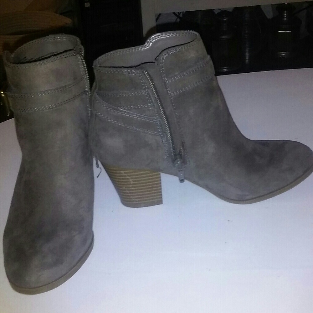 Gray Express Ankle Boots