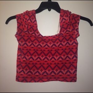 Cute pattern crop top
