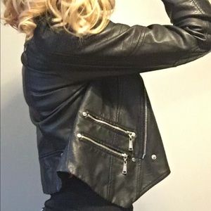 Leather jacket black