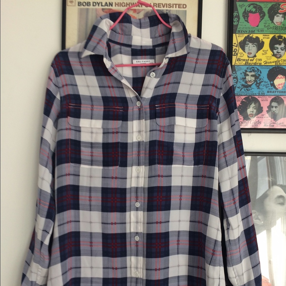 Equipment silk blouse