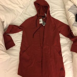 NWT adidas burnt red/brick coverup