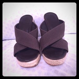 Tory Burch purple wedge