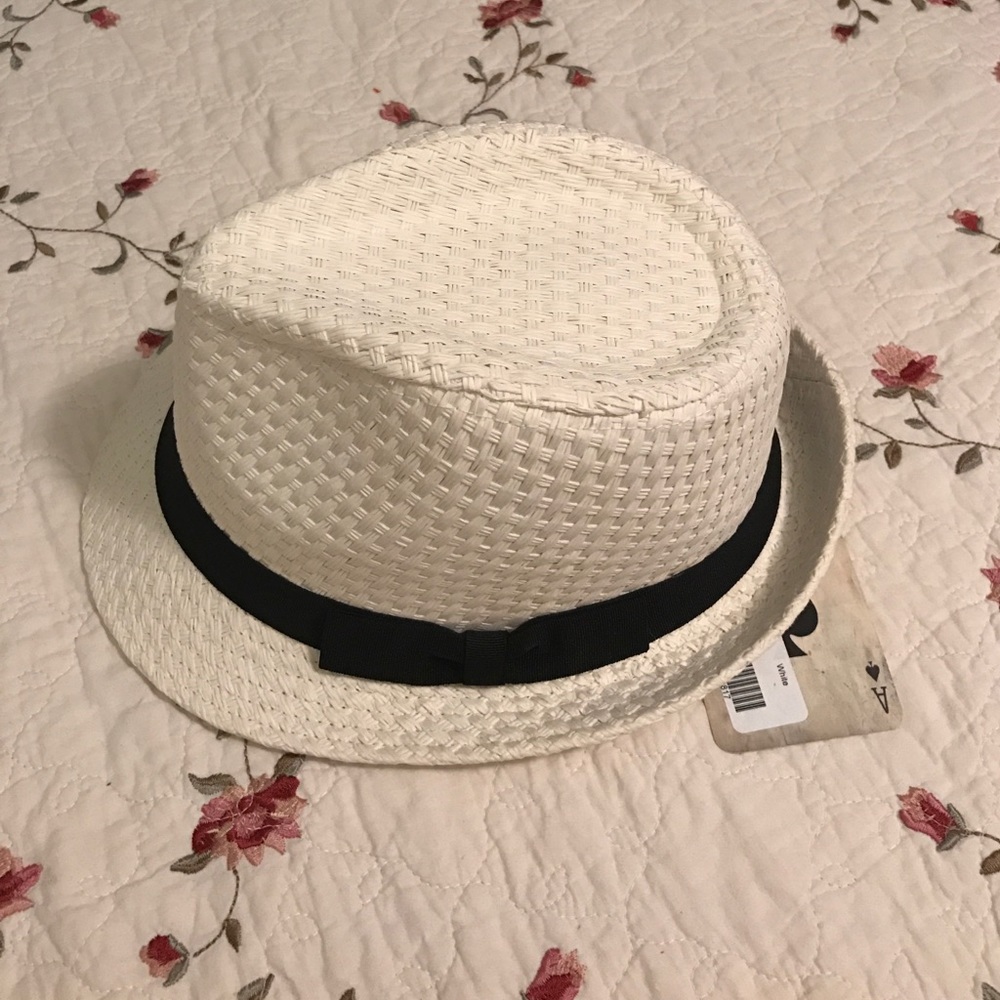White Fedora NWT