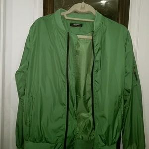Green bomber jacket