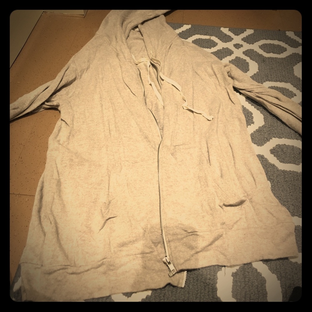 Zip up long sweater