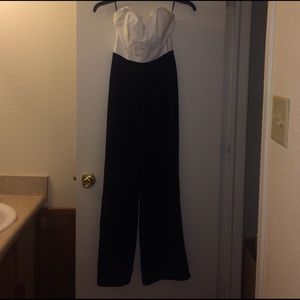 Black and white jumpsuit