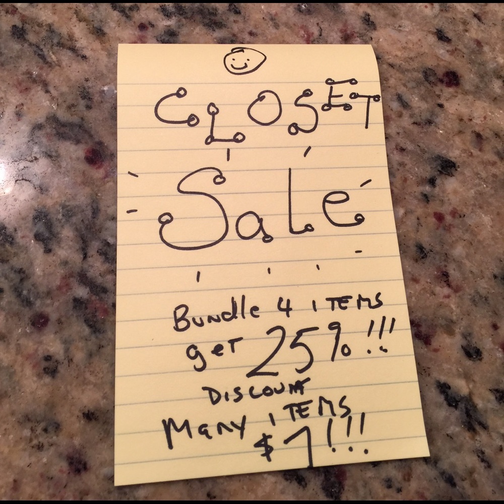 BIG CLOSET SALE!!!!😍😍😍🤑🤑🤑💋💋💋