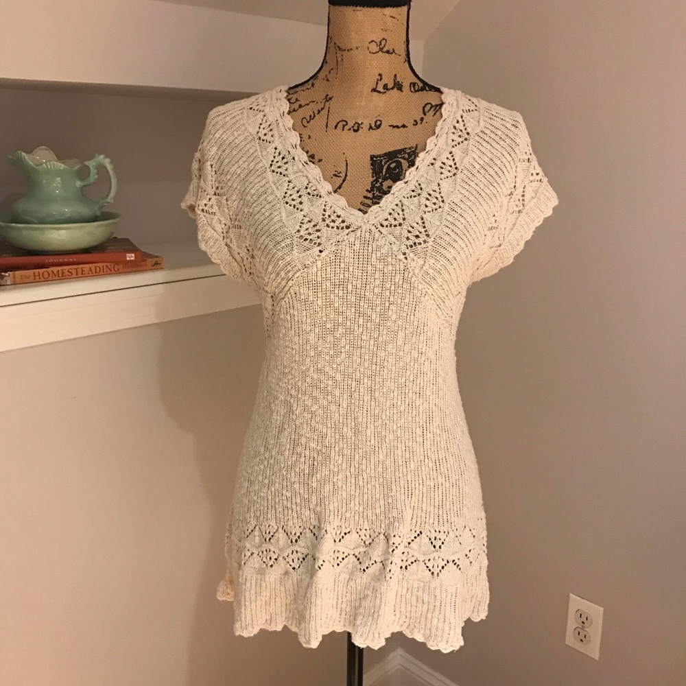 Beautiful crochet lace top
