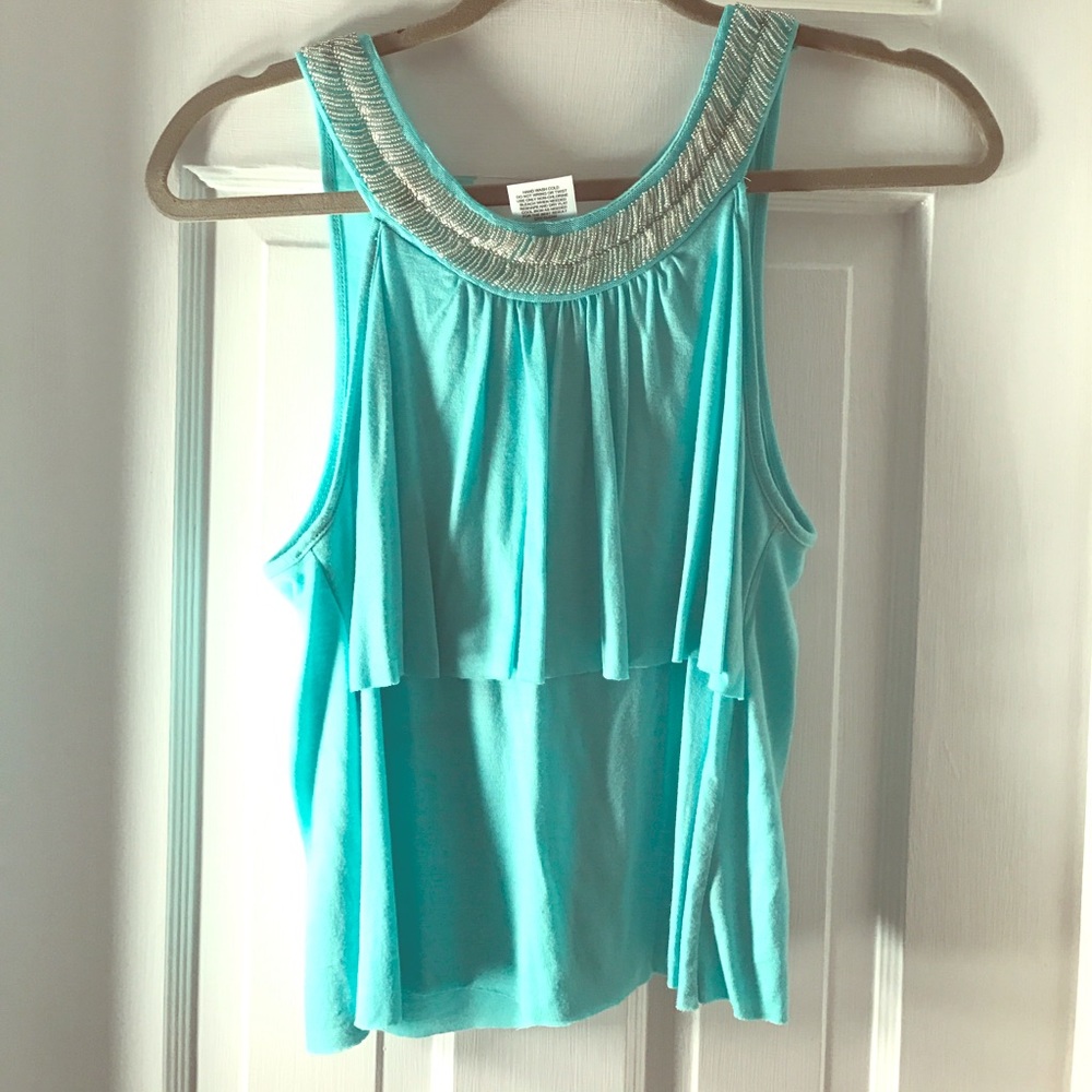Turquoise Beaded Halter