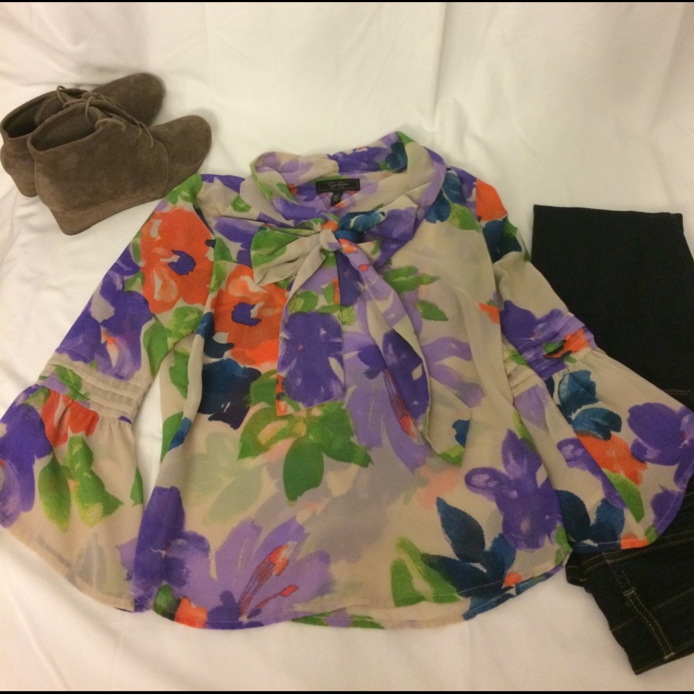 {Jessica Simpson} Sheer Blouse