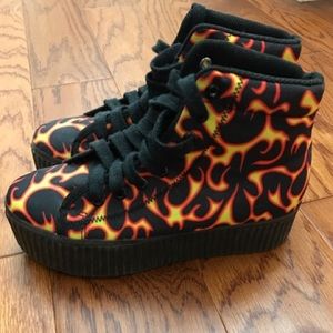 Jeffrey Campbell Flame Platform Sneakers