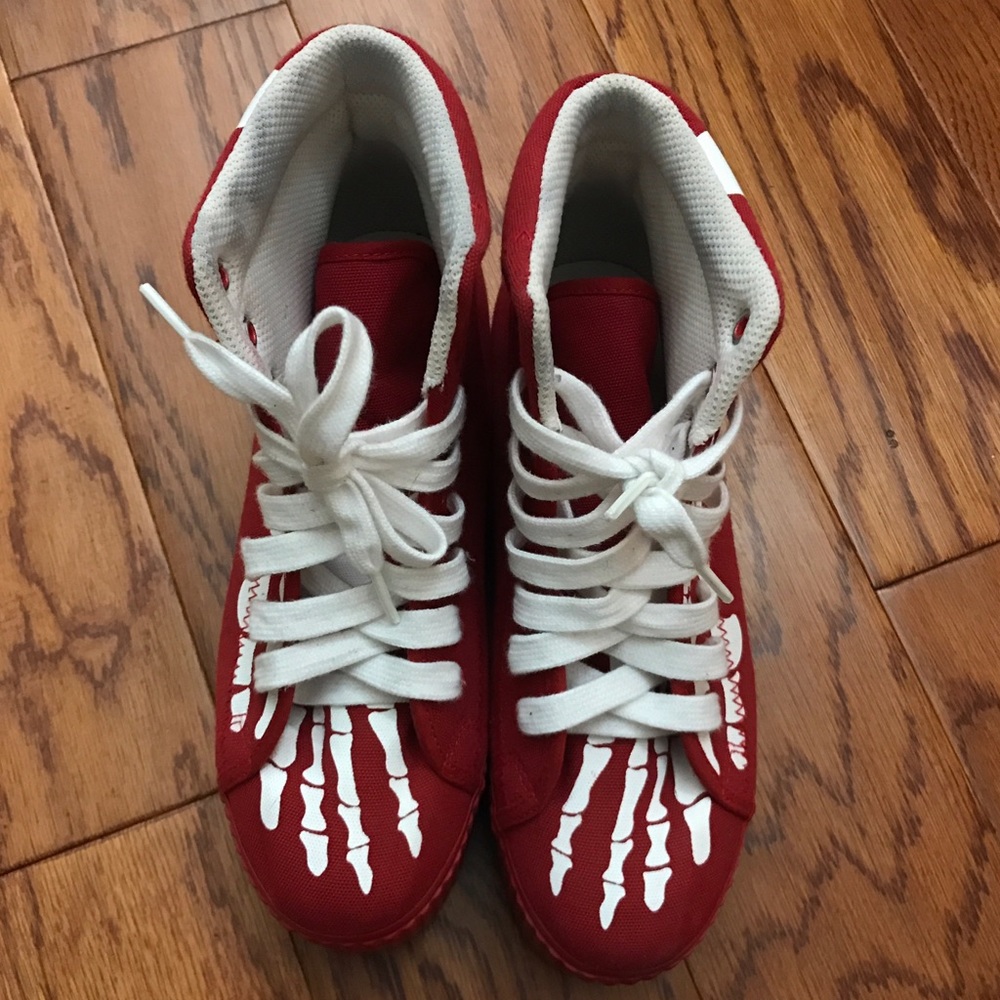 Jeffrey Campbell Skeleton Platform Sneakers