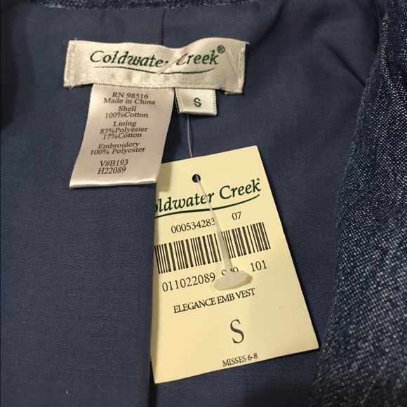 Coldwater Creek Denim Vest - Picture 5 of 5