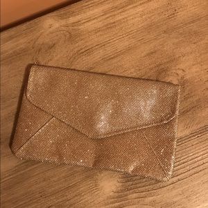 Gold clutch purse
