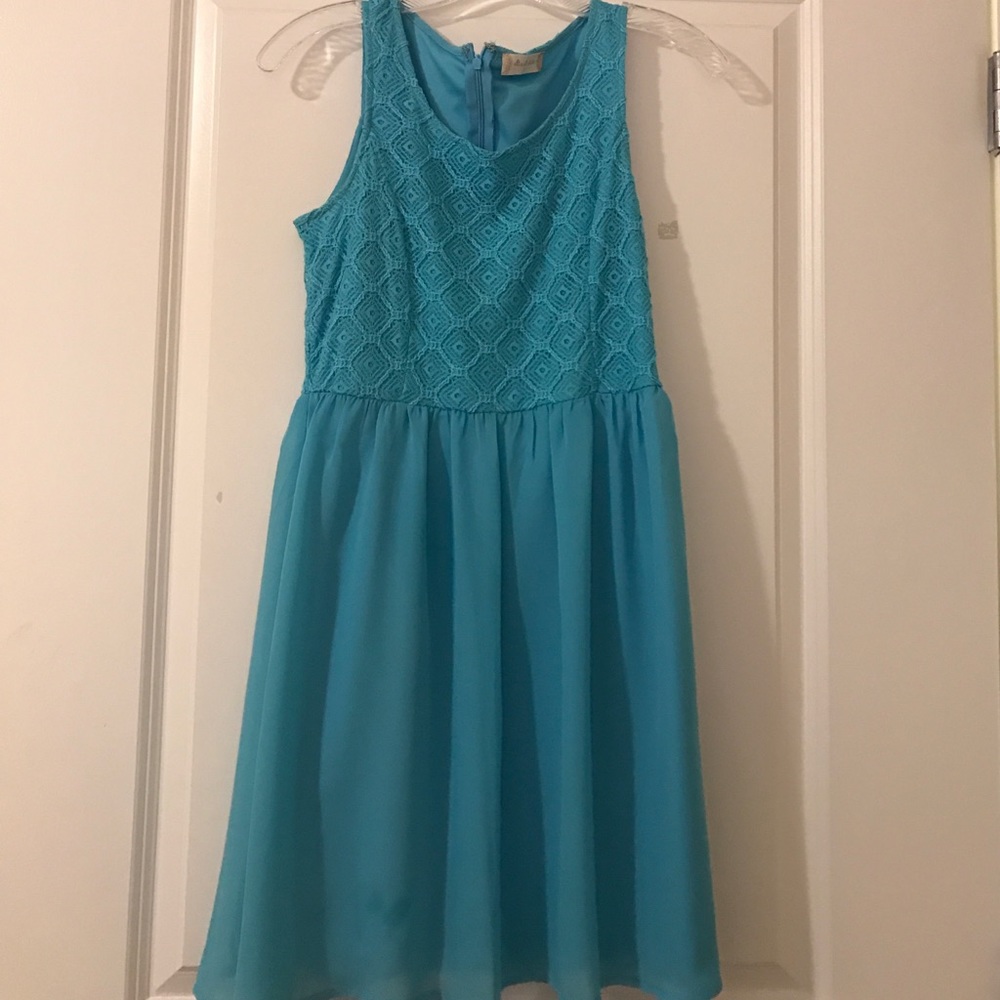 Altar'd State bright blue dress