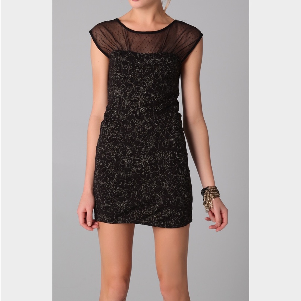 Free People black lace dress NWOT