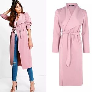 Blush duster coat