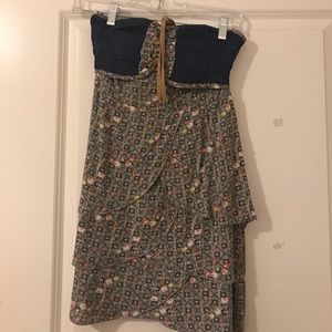 Strapless country dress