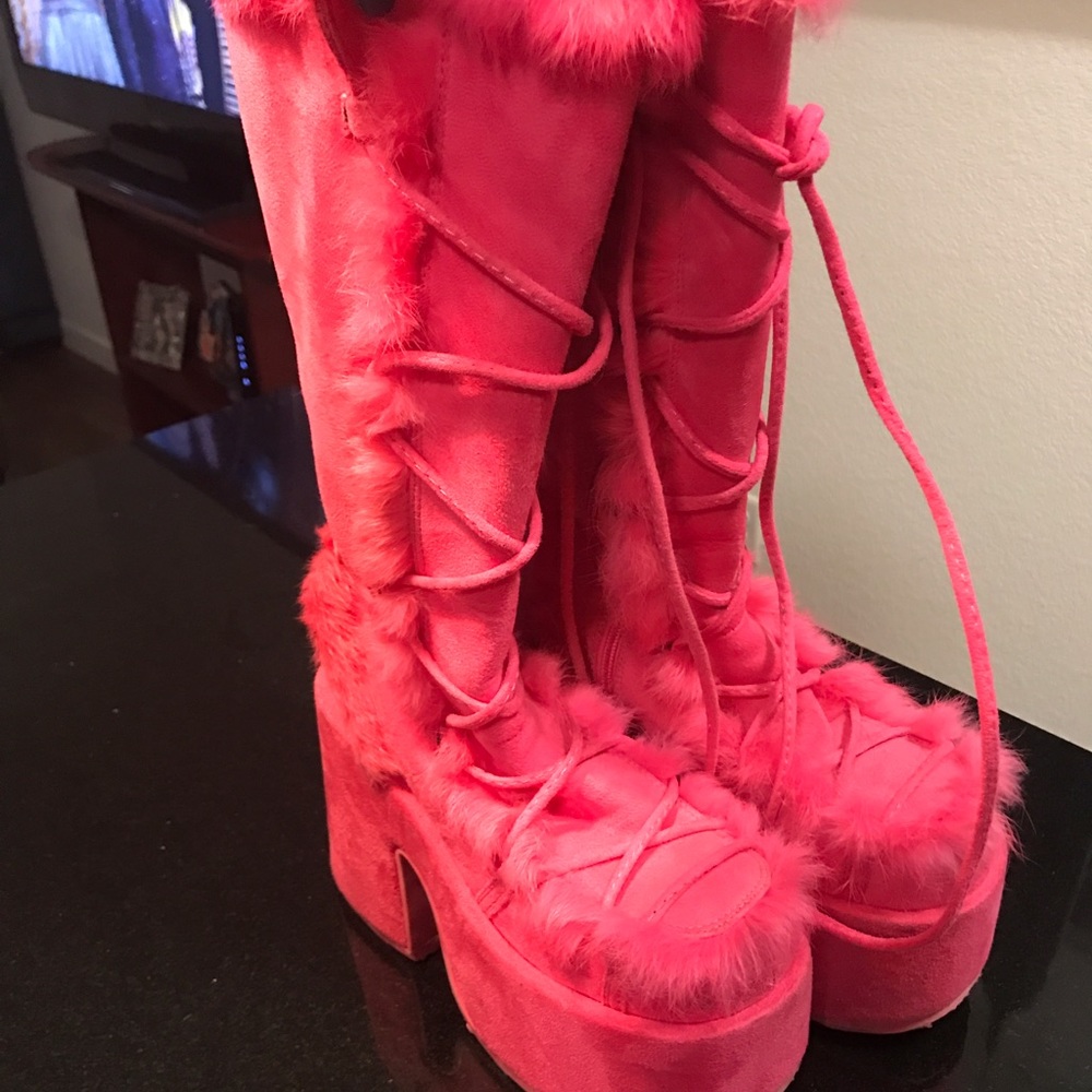 Pink Gogo boots
