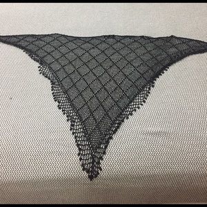 Black beaded shawl