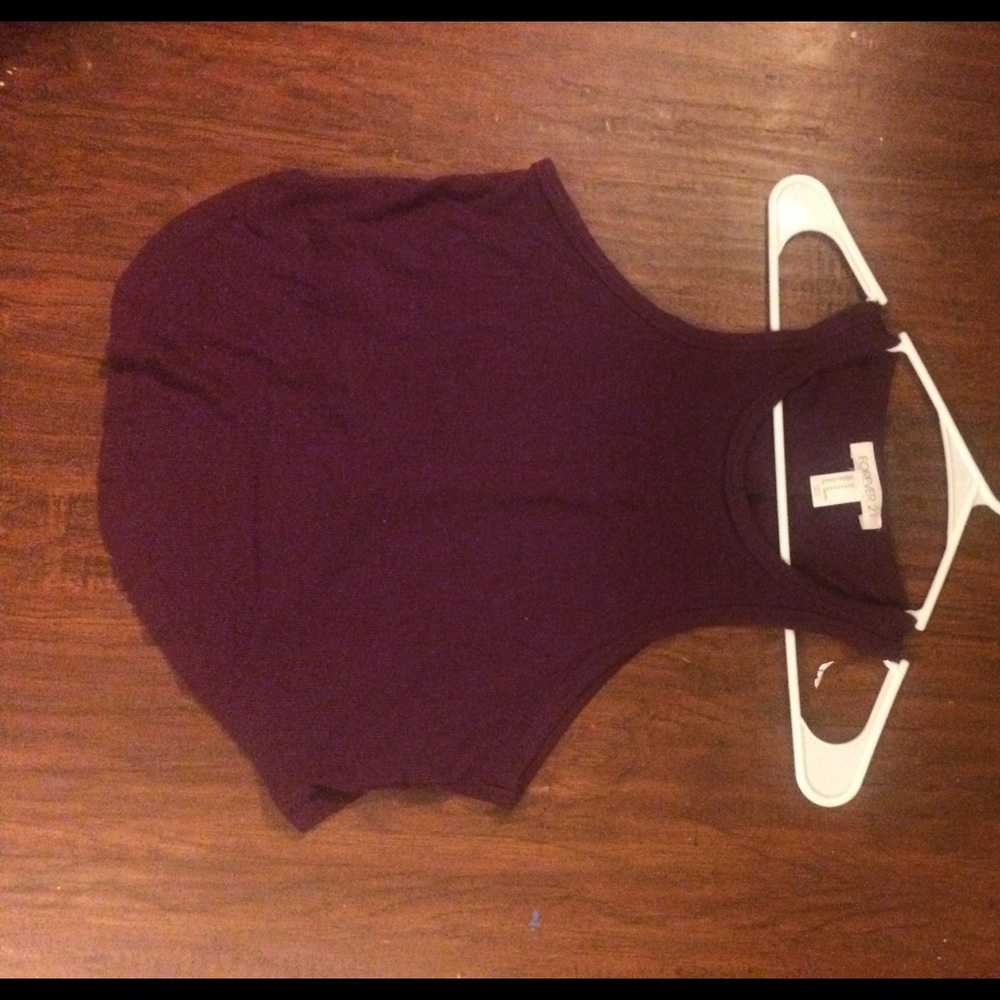 Forever 21 plum racer tank